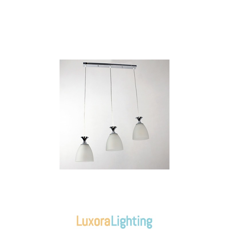 Designer Touch Decorative Modern Contemporary Island Mini Style Chrome Pendant Light