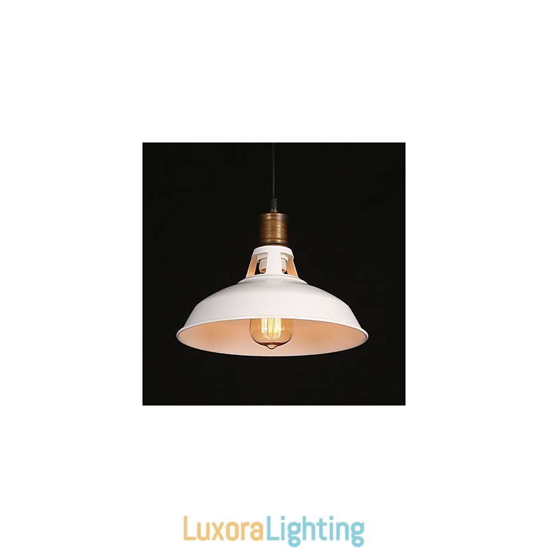 Designer Touch Decorative American Country Style Originality Single Head Wrought Iron Hollow Out Droplight Lamp