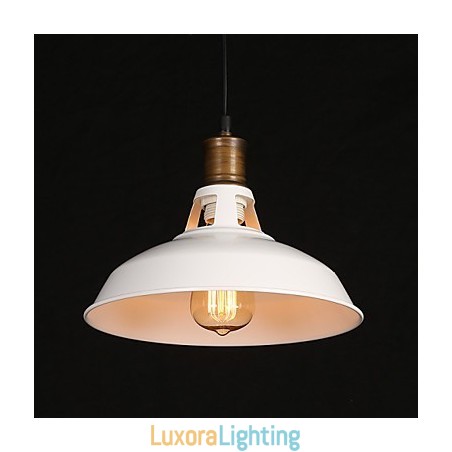 Designer Touch Decorative American Country Style Originality Single Head Wrought Iron Hollow Out Droplight Lamp