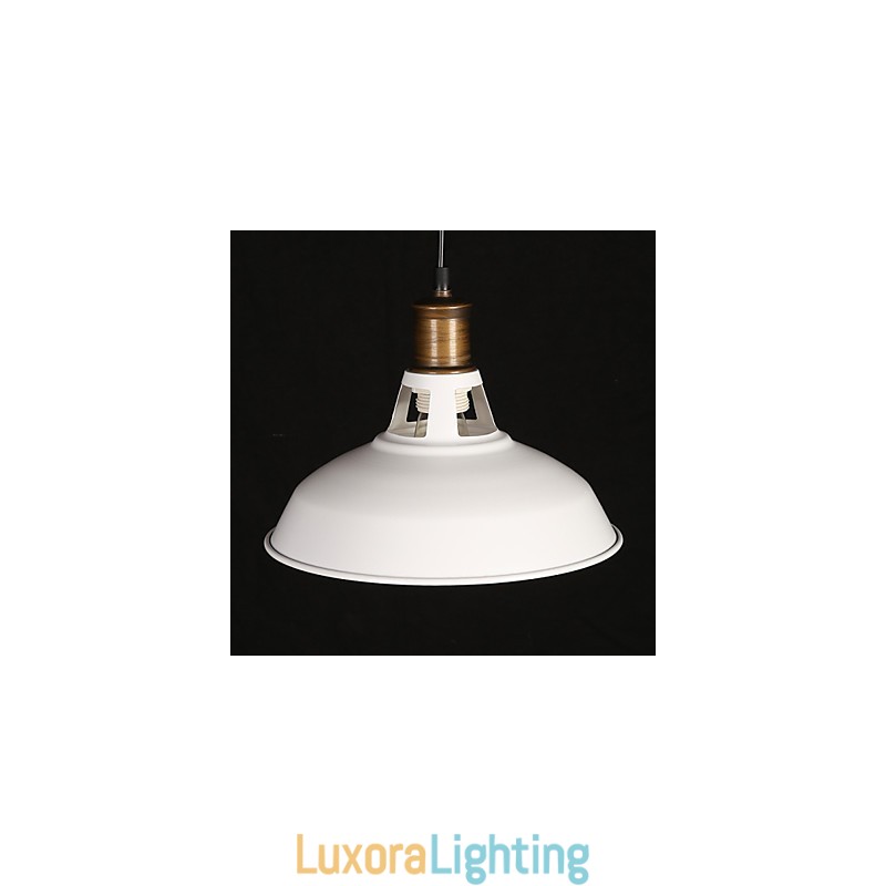 Designer Touch Decorative American Country Style Originality Single Head Wrought Iron Hollow Out Droplight Lamp