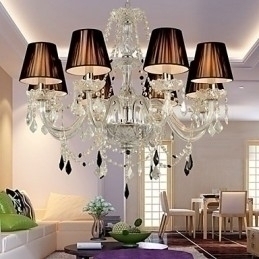 Designer Touch Decorative Elegant Crystal Chandelier with 8 Lights