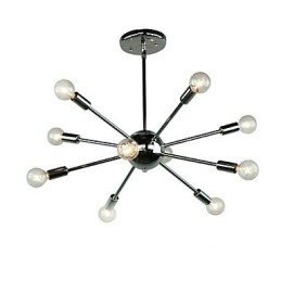 Designer Touch Decorative Country Mini Style Chrome Metal Pendant Light