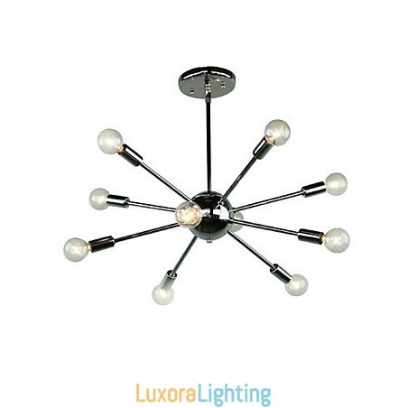 Designer Touch Decorative Country Mini Style Chrome Metal Pendant Light