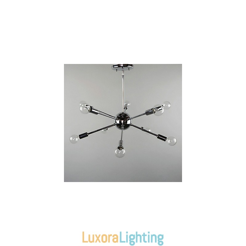 Designer Touch Decorative Country Mini Style Chrome Metal Pendant Light