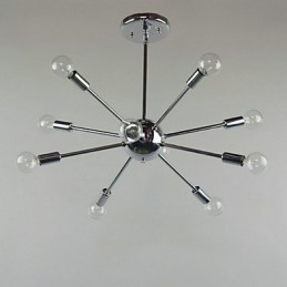 Designer Touch Decorative Country Mini Style Chrome Metal Pendant Light
