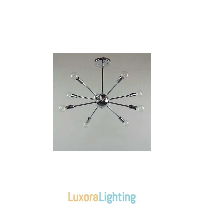 Designer Touch Decorative Country Mini Style Chrome Metal Pendant Light