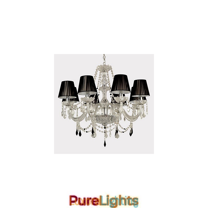 Designer Touch Decorative Elegant Crystal Chandelier with 8 Lights