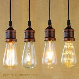 Designer Touch Decorative Pendant Lights Traditional Classic Vintage Retro Country Garage Metal