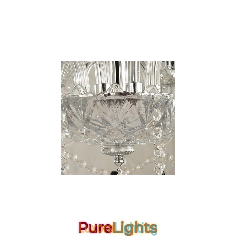 Designer Touch Decorative Elegant Crystal Chandelier with 8 Lights