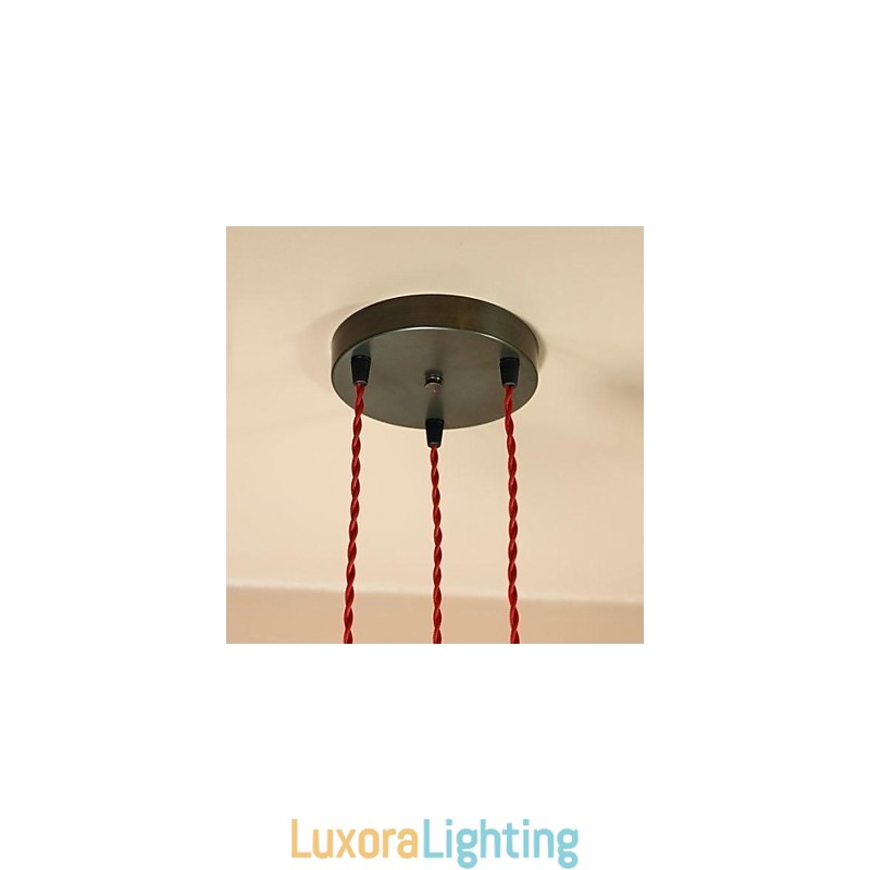 Designer Touch Decorative Country Mini Style Electroplated Metal Flush Mount