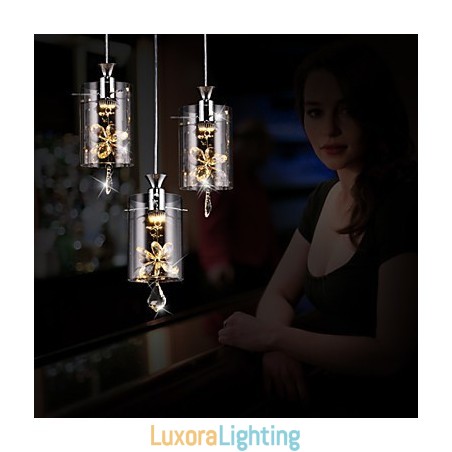 Designer Touch Decorative Modern Contemporary Crystal Others Glass Pendant Light