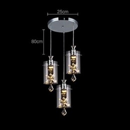 Designer Touch Decorative Modern Contemporary Crystal Others Glass Pendant Light