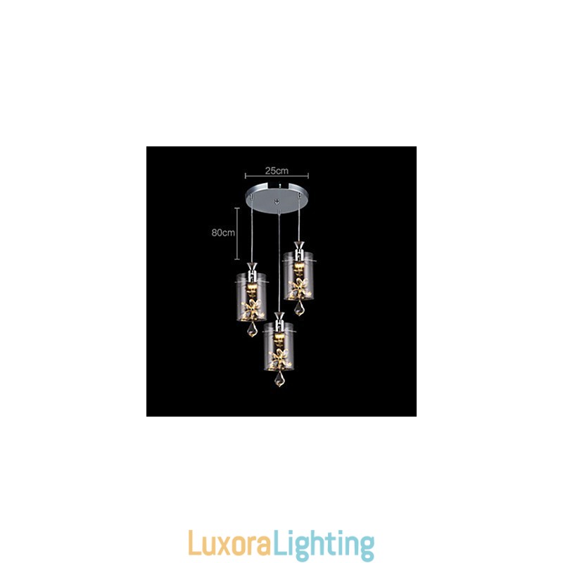 Designer Touch Decorative Modern Contemporary Crystal Others Glass Pendant Light