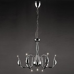 Designer Touch Decorative Modern Contemporary Electroplated Metal Chandelier