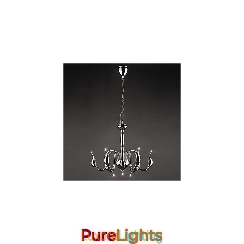 Designer Touch Decorative Modern Contemporary Electroplated Metal Chandelier