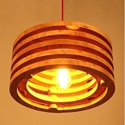 Designer Touch Decorative Willow Wood Lamp Chandelier Wooden