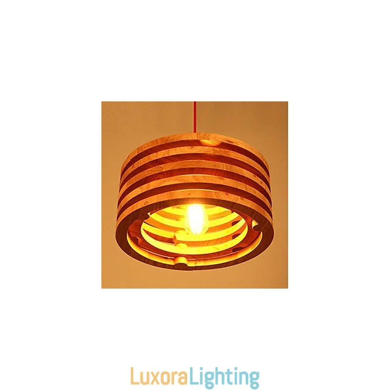 Designer Touch Decorative Willow Wood Lamp Chandelier Wooden