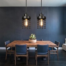 Designer Touch Decorative Retro Circle Of Single Head Lamps And Lanterns Character Art Chandelier Lamp