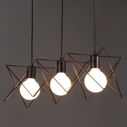 Designer Touch Decorative Contracted And Contemporary Creative Design Single Wrought Iron Head Droplight