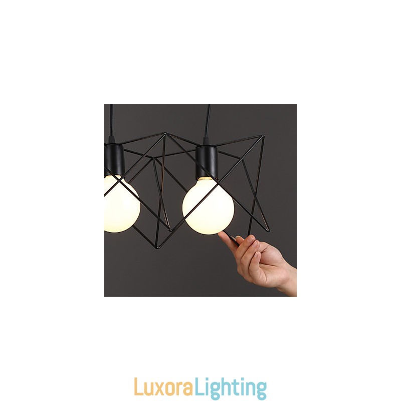 Designer Touch Decorative Contracted And Contemporary Creative Design Single Wrought Iron Head Droplight