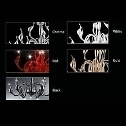 Designer Touch Decorative Modern Contemporary Electroplated Metal Chandelier