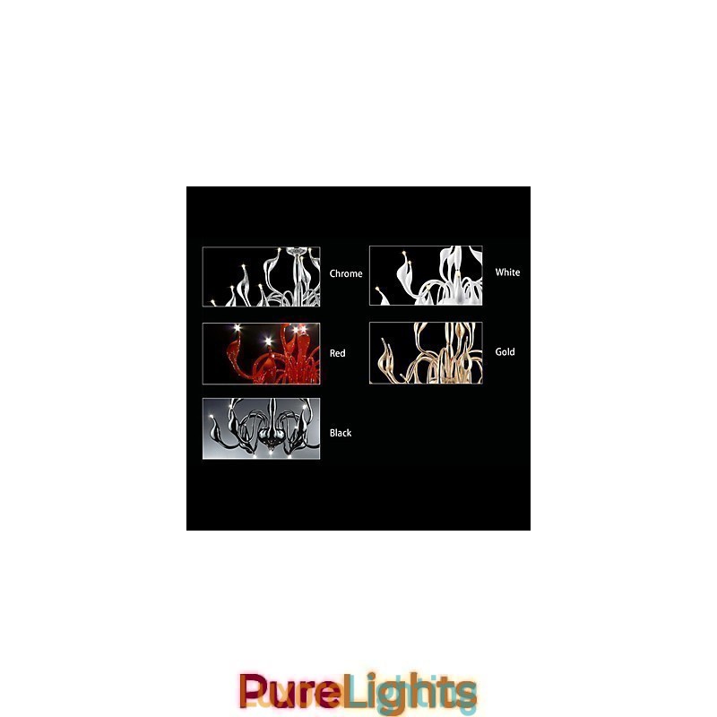 Designer Touch Decorative Modern Contemporary Electroplated Metal Chandelier