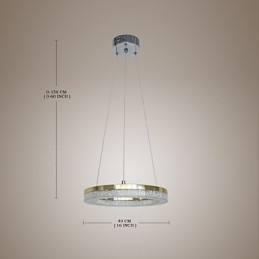 Designer Touch Decorative Crystal Pendant Light Golden Modern Lamp