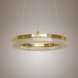 Designer Touch Decorative Crystal Pendant Light Golden Modern Lamp