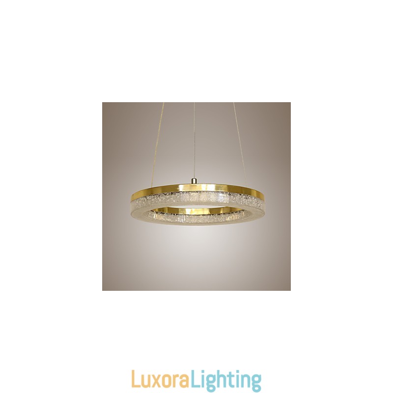 Designer Touch Decorative Crystal Pendant Light Golden Modern Lamp