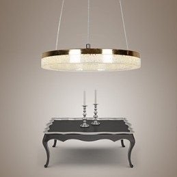 Designer Touch Decorative Crystal Pendant Light Golden Modern Lamp