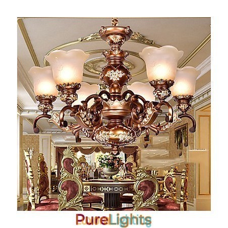 Designer Touch Decorative Chandelier Traditional Classic Retro Metal